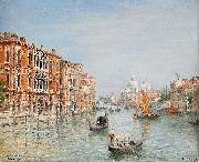 Frans Wilhelm Odelmark Canale Grande - Venice Spain oil painting artist